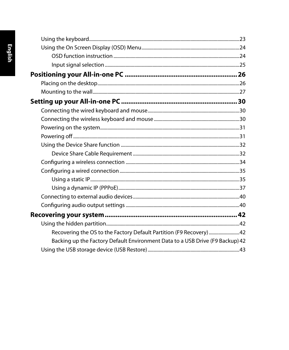 Asus ET2701IUTI User Manual | Page 4 / 44