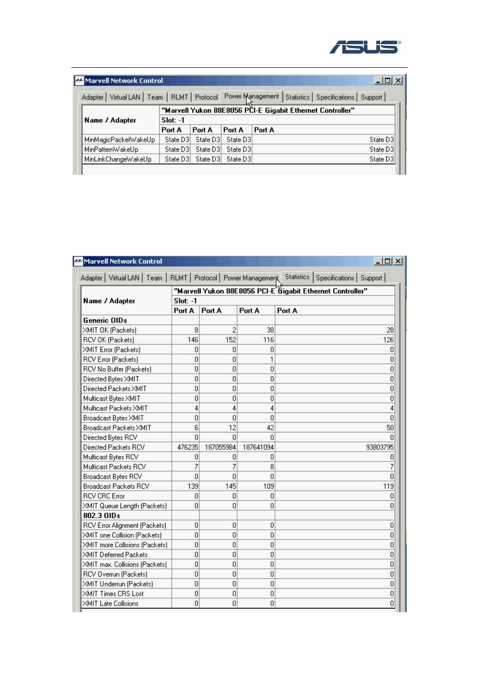 7 statistics, Statistics | Asus P5M2P-E/4L User Manual | Page 6 / 12