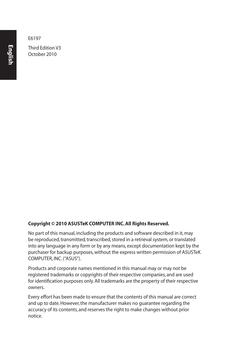 English | Asus EB1007 User Manual | Page 2 / 102