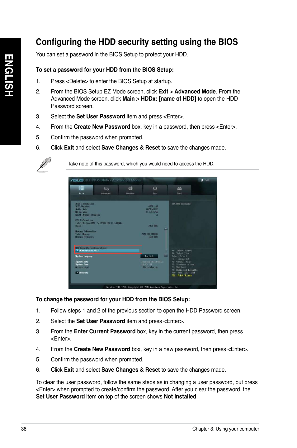 En gl is h en gl is h | Asus BP1AE User Manual | Page 38 / 100