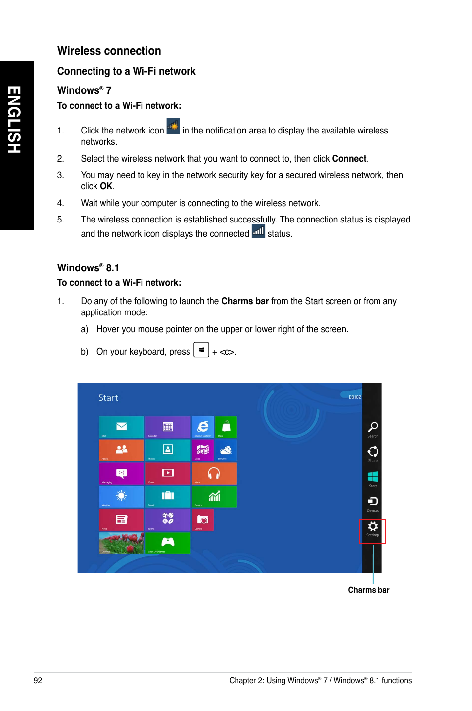 En gl is h en gl is h en gl is h en gl is h | Asus BP1AE User Manual | Page 92 / 100