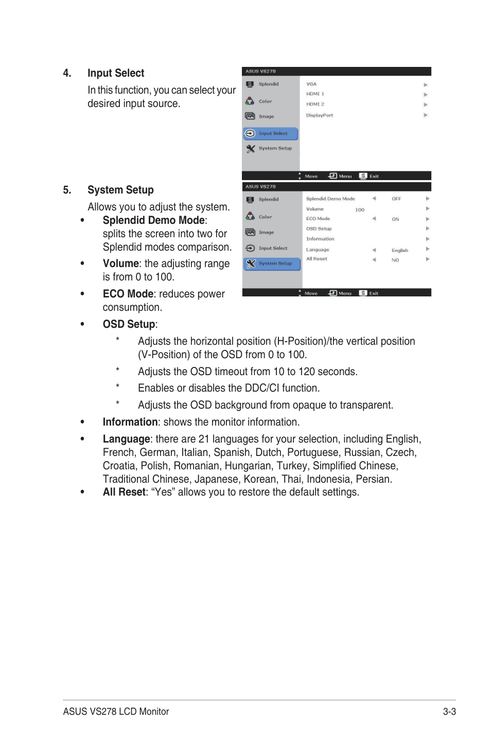 Asus VS278Q User Manual | Page 21 / 25