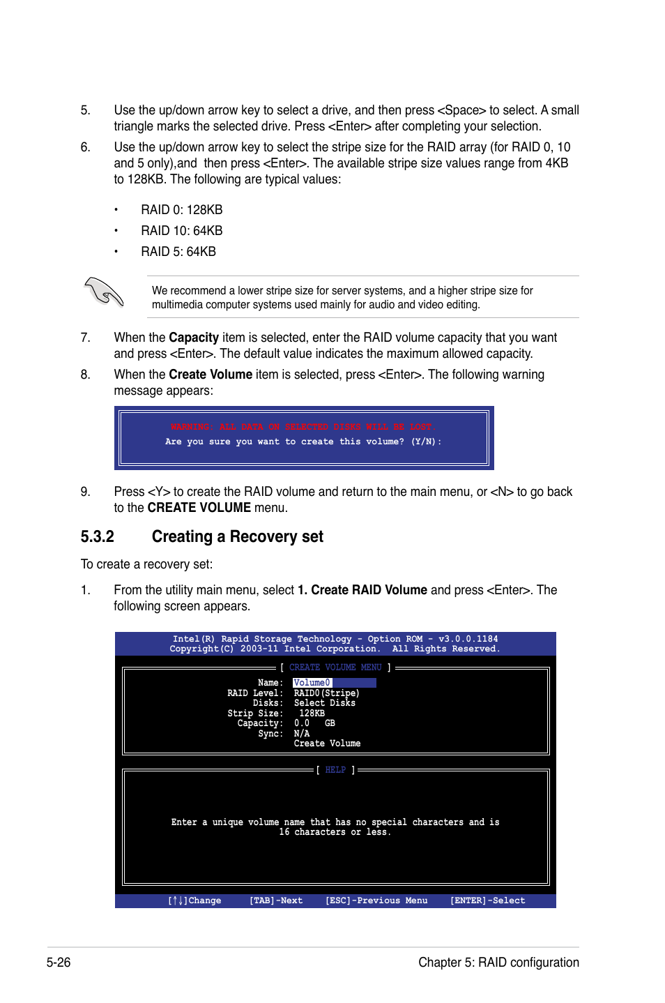 2 creating a recovery set, Creating a recovery set -26 | Asus ESC2000 G2 User Manual | Page 156 / 226