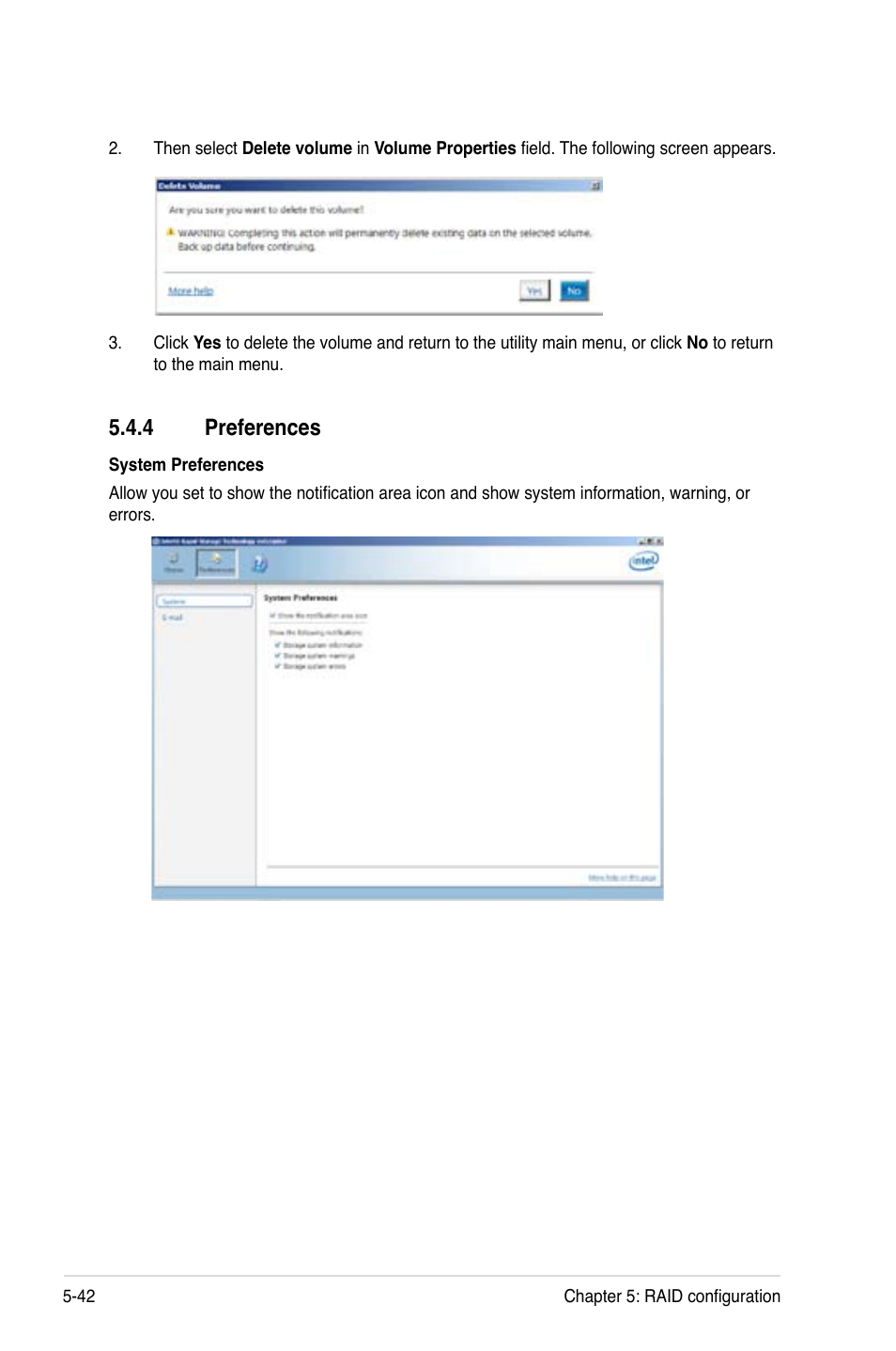 4 preferences, Preferences -42 | Asus ESC2000 G2 User Manual | Page 172 / 226