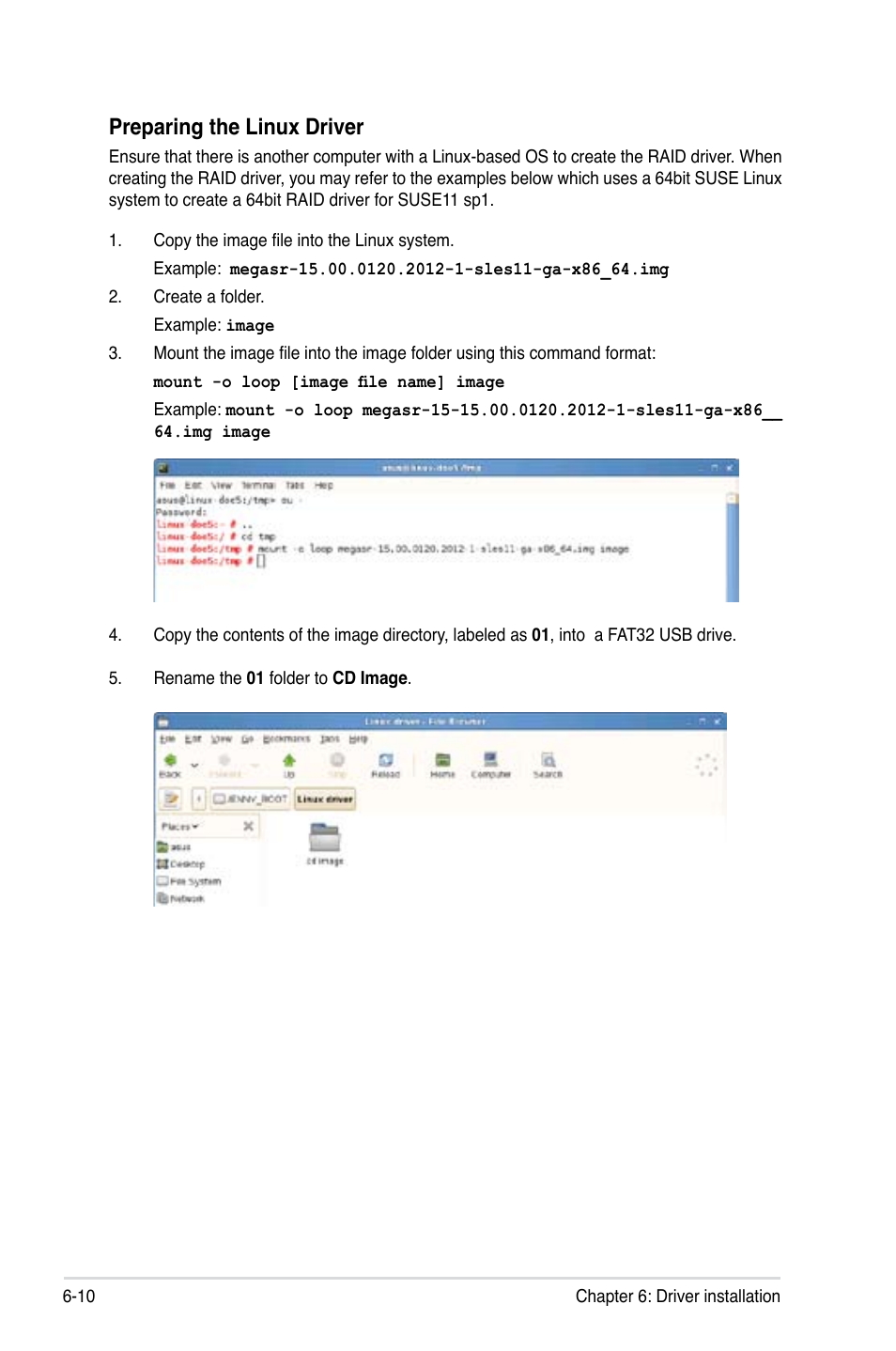 Preparing the linux driver | Asus ESC2000 G2 User Manual | Page 184 / 226