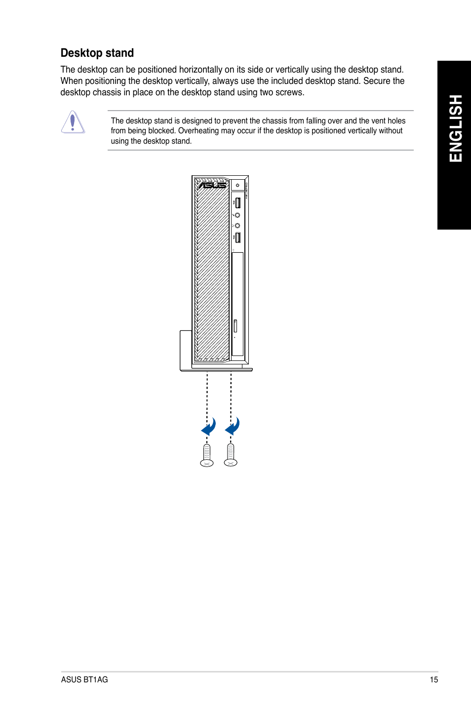 En gl is h en gl is h | Asus BT1AG User Manual | Page 15 / 77