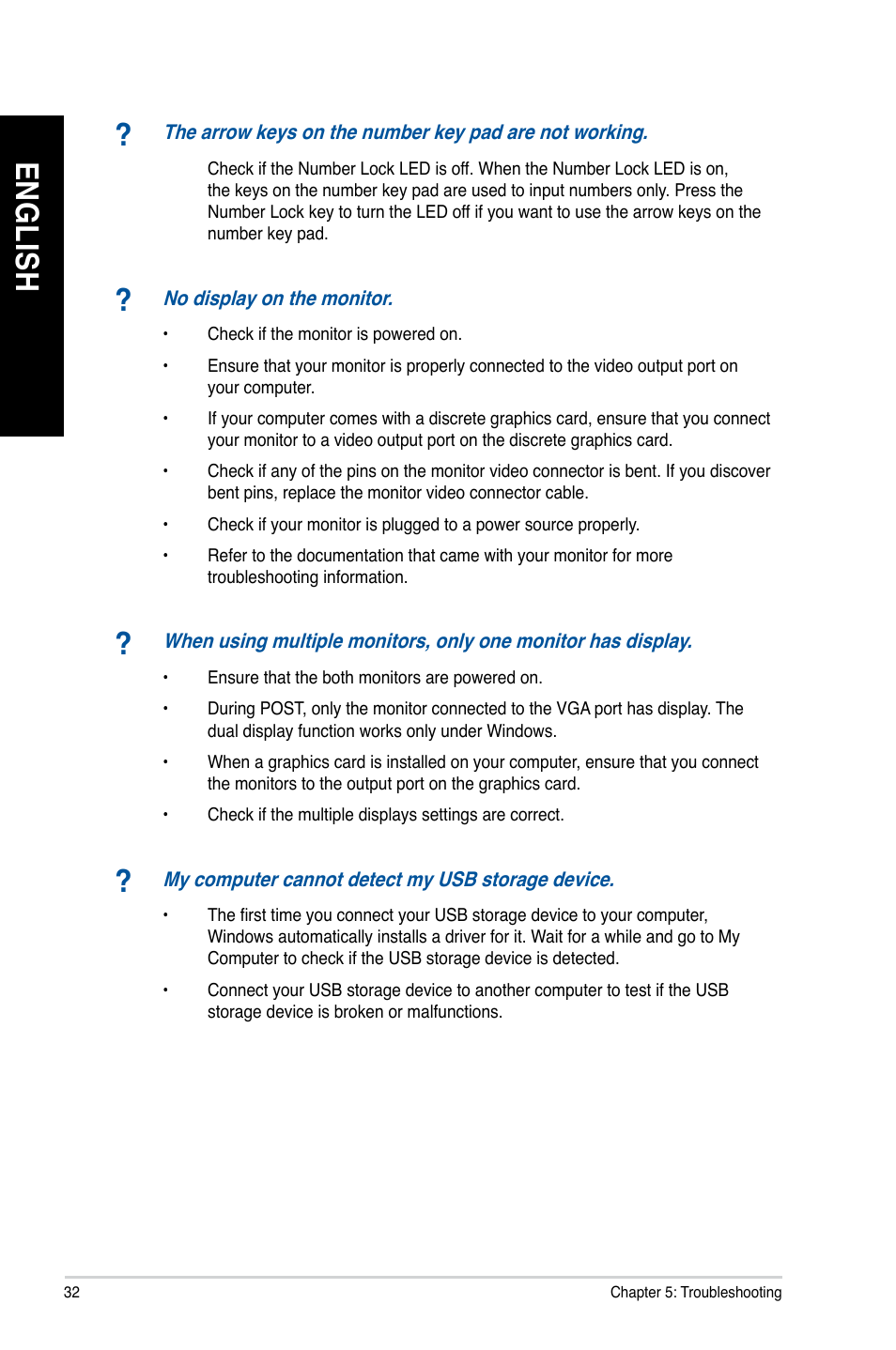 En gl is h en gl is h en gl is h en gl is h | Asus BT1AG User Manual | Page 32 / 77