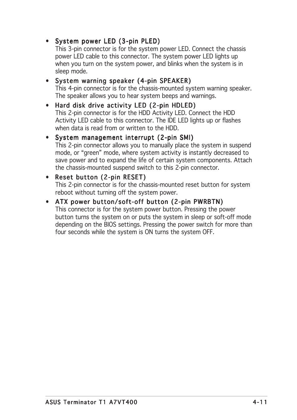 Asus Terminator A7VT400 User Manual | Page 63 / 98