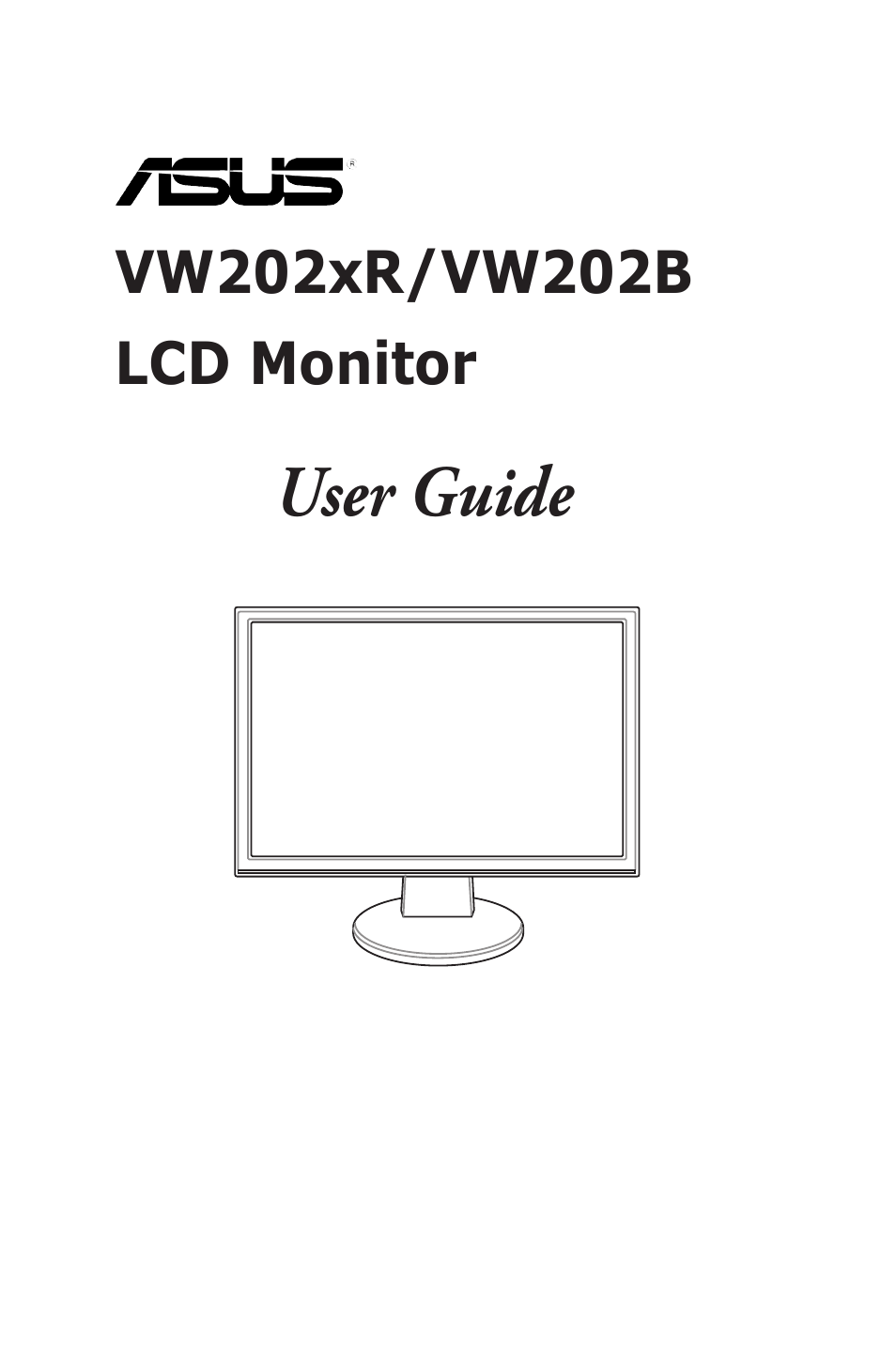 Asus VW202TR User Manual | 28 pages