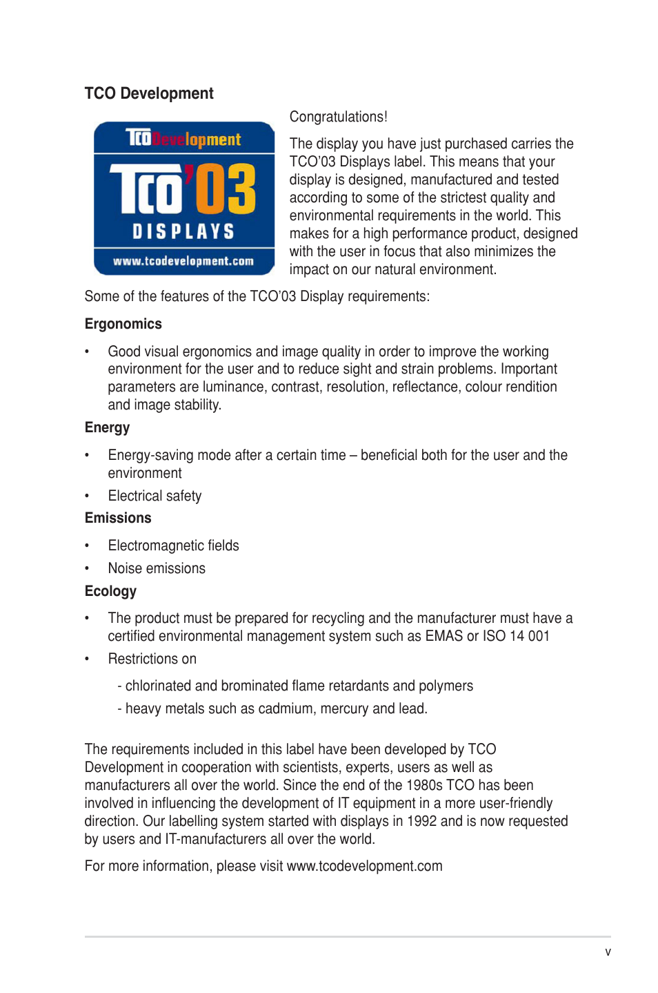 Asus VW202TR User Manual | Page 5 / 28