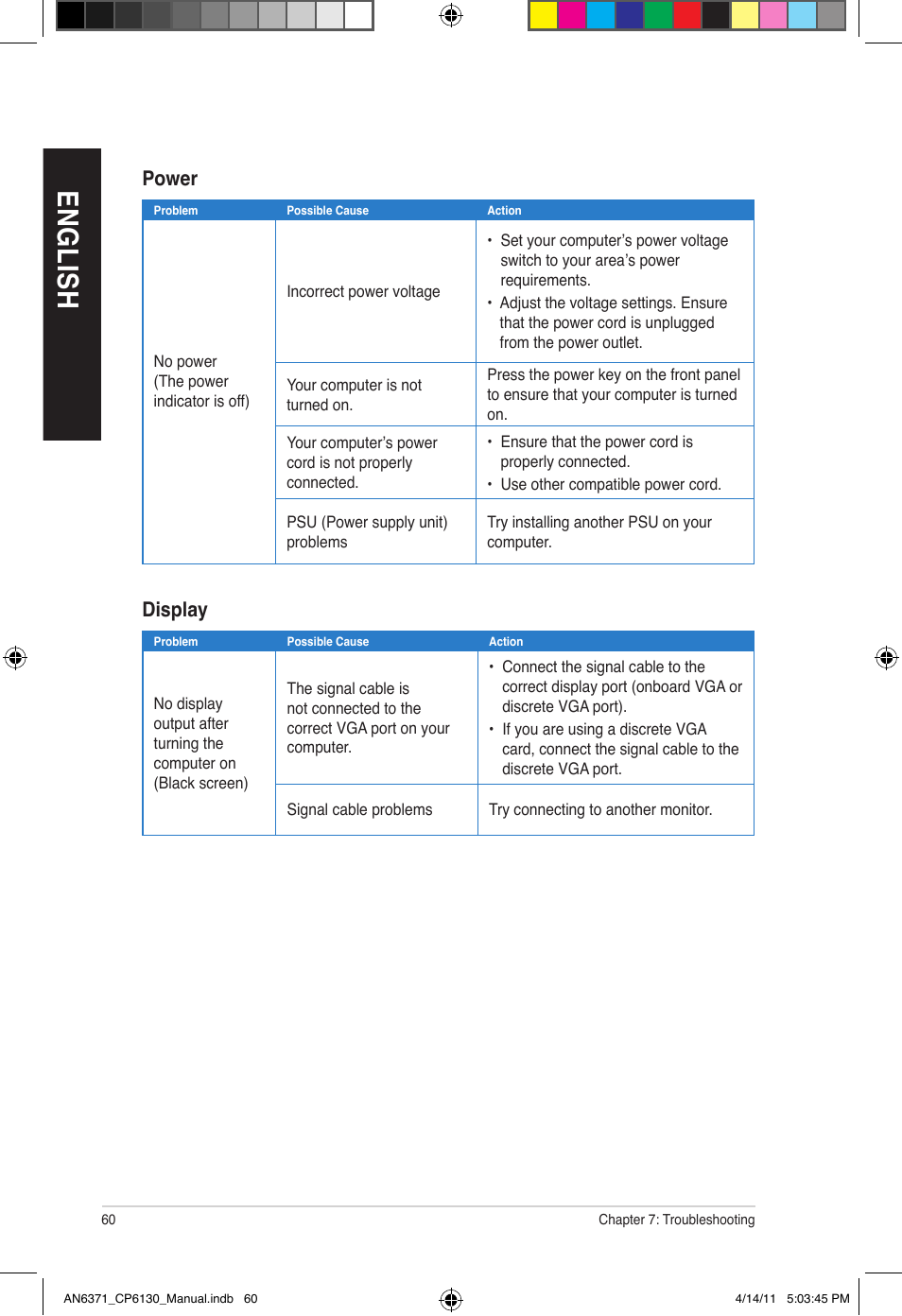 En gl is h en gl is h en gl is h en gl is h | Asus CP6130 User Manual | Page 60 / 190