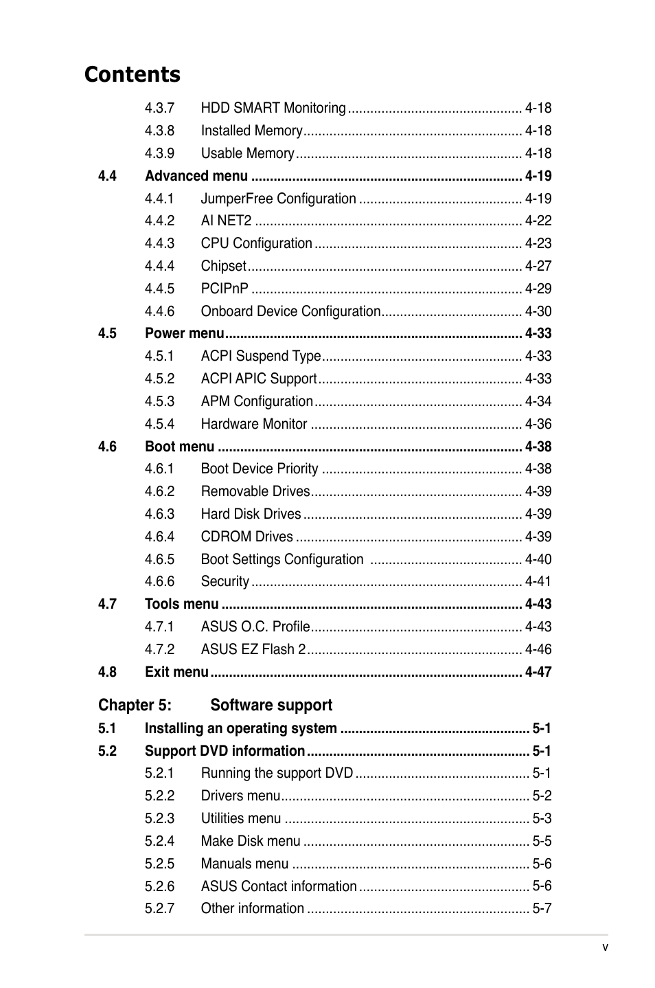 Asus M2N32-SLI Premium VISTA Edition User Manual | Page 5 / 184