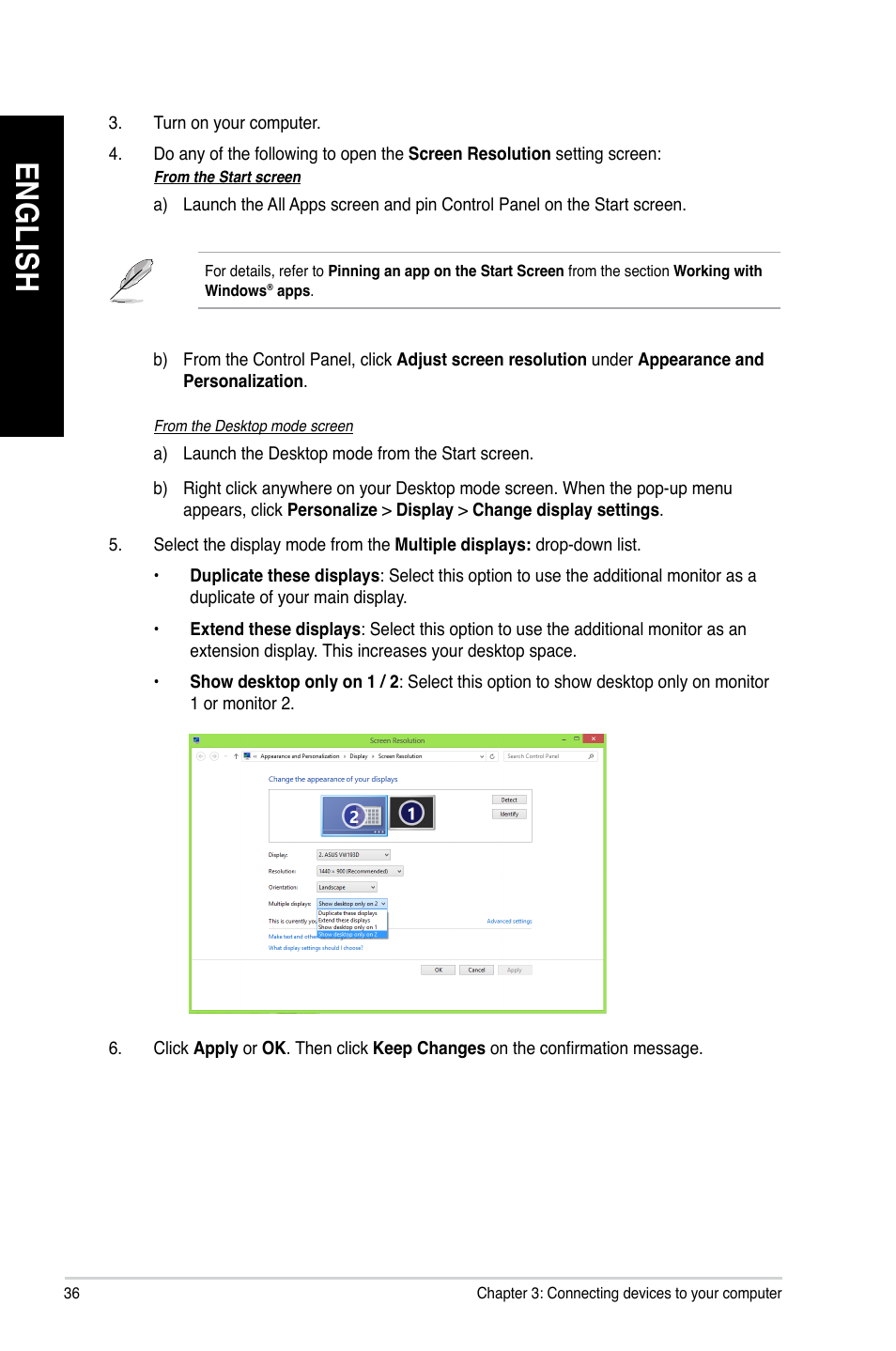 En gl is h en gl is h | Asus CM1435 User Manual | Page 36 / 68