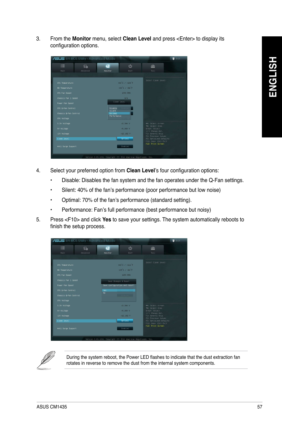 En gl is h en gl is h | Asus CM1435 User Manual | Page 57 / 68