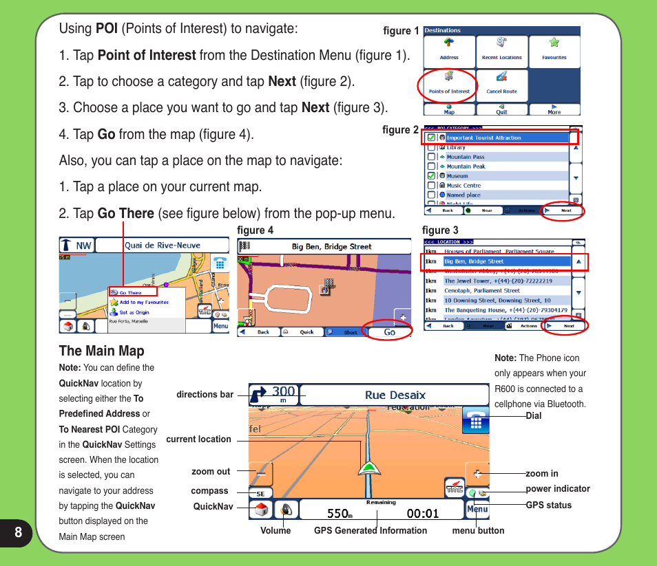 The main map | Asus R600 User Manual | Page 8 / 10