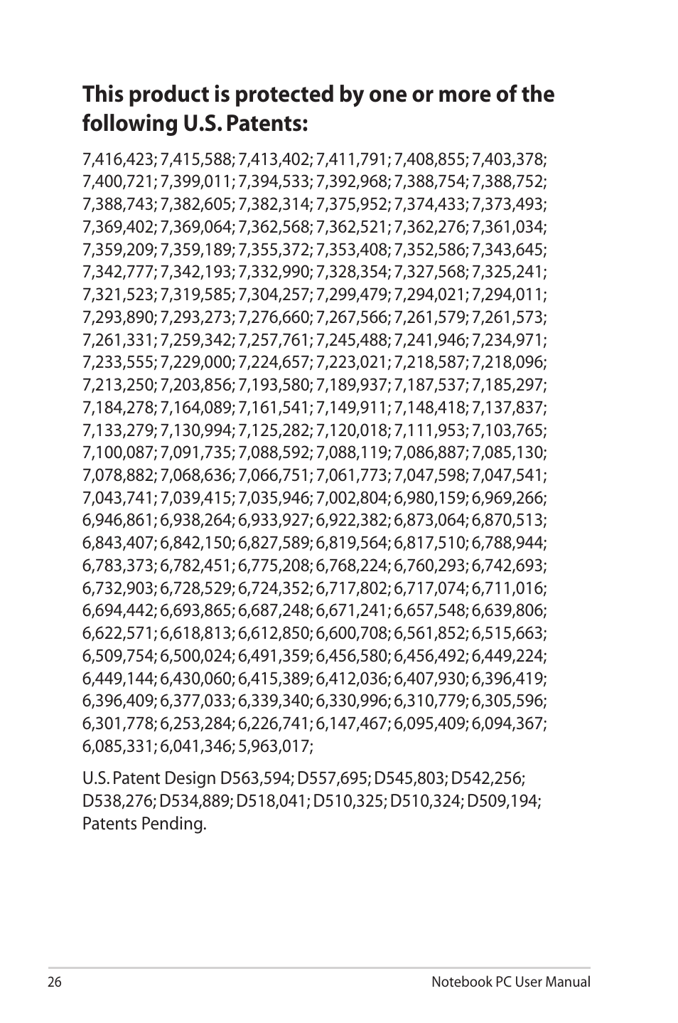 Asus N90SV User Manual | Page 26 / 26