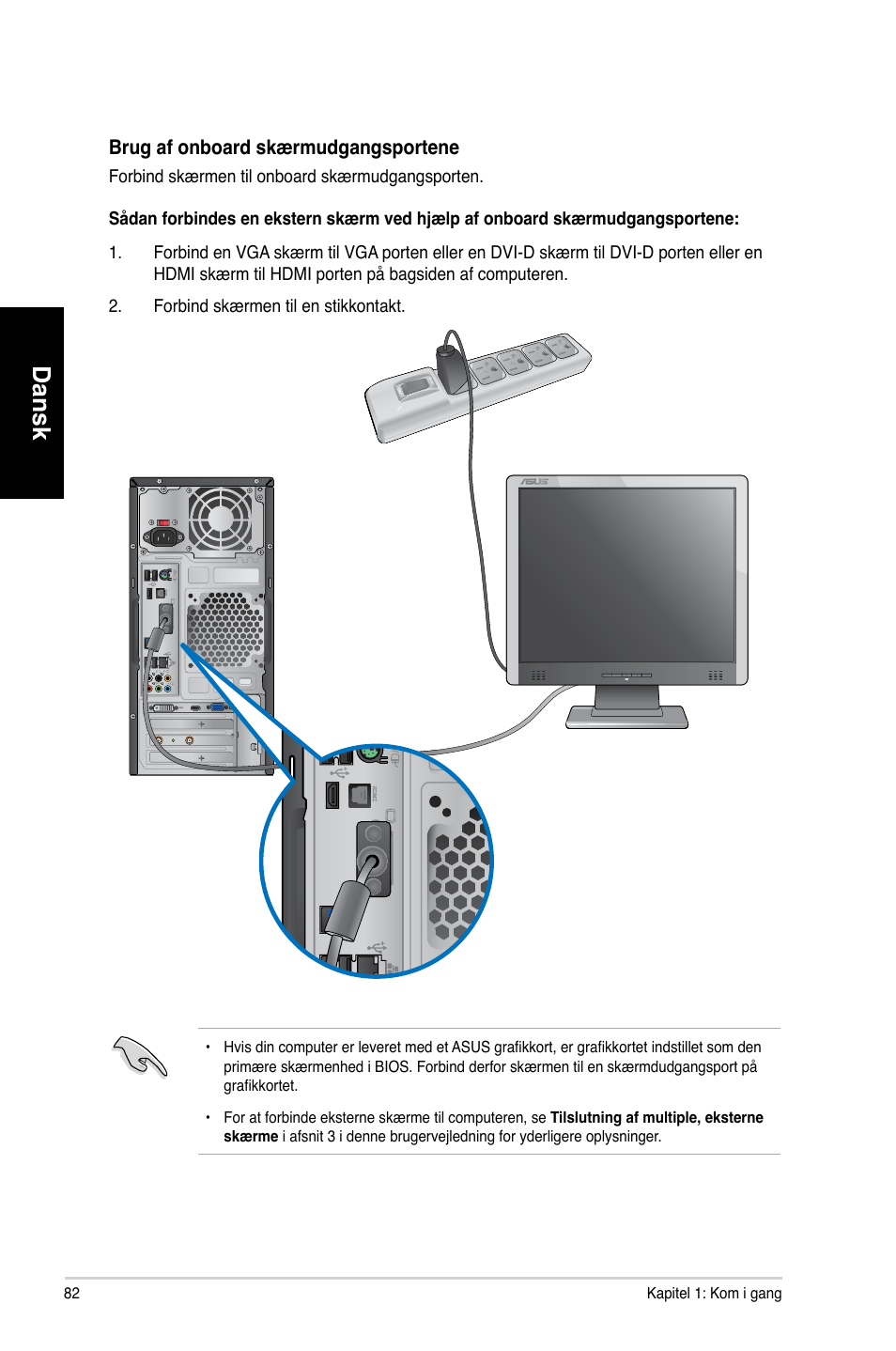 Dansk | Asus CM6730 User Manual | Page 82 / 330