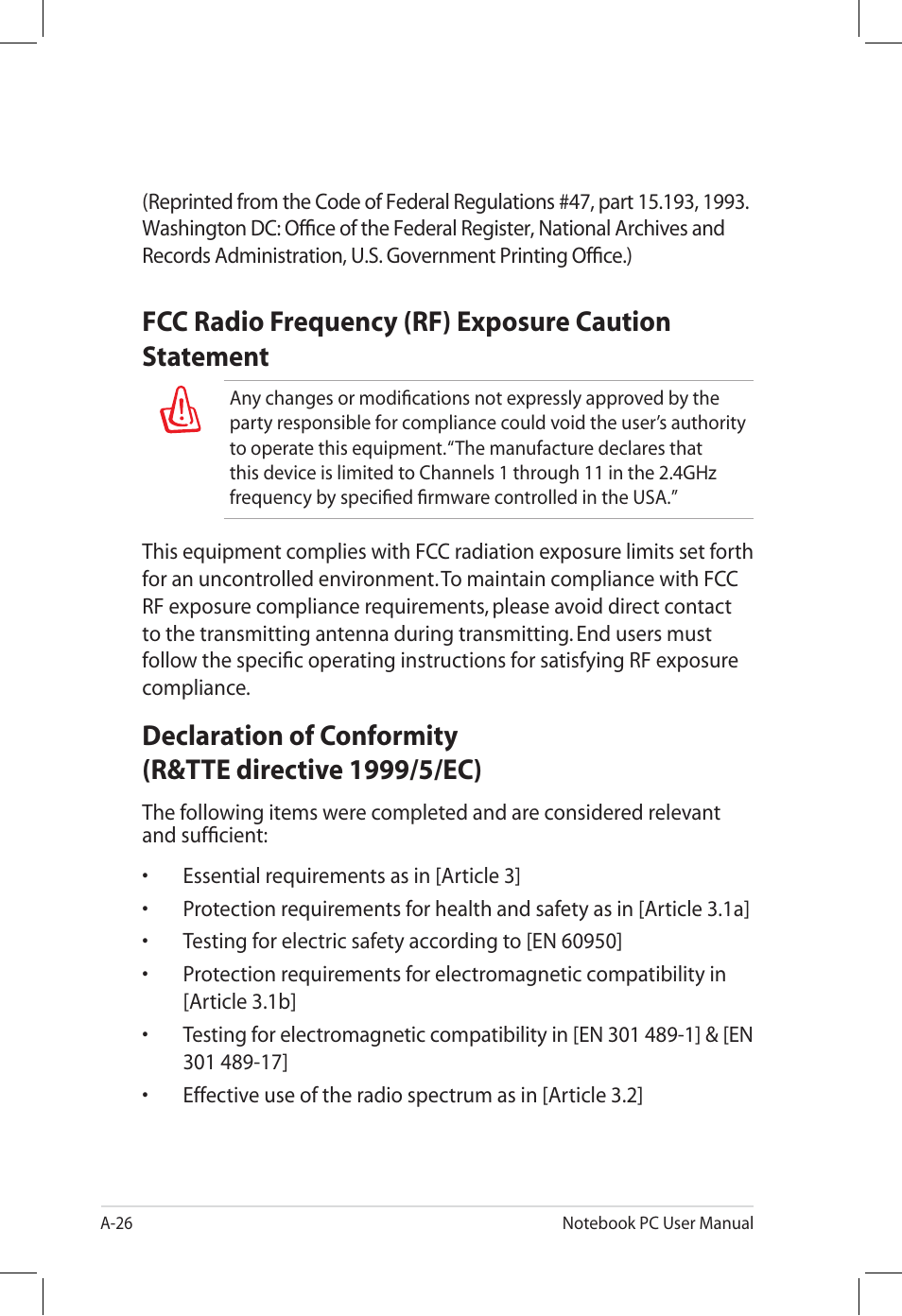 Asus U58CM User Manual | Page 104 / 119