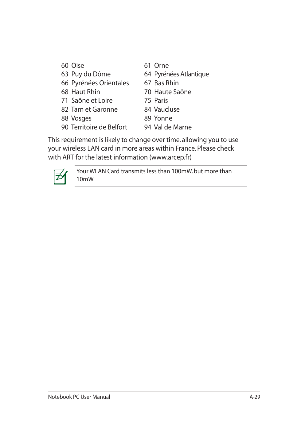 Asus U58CM User Manual | Page 107 / 119