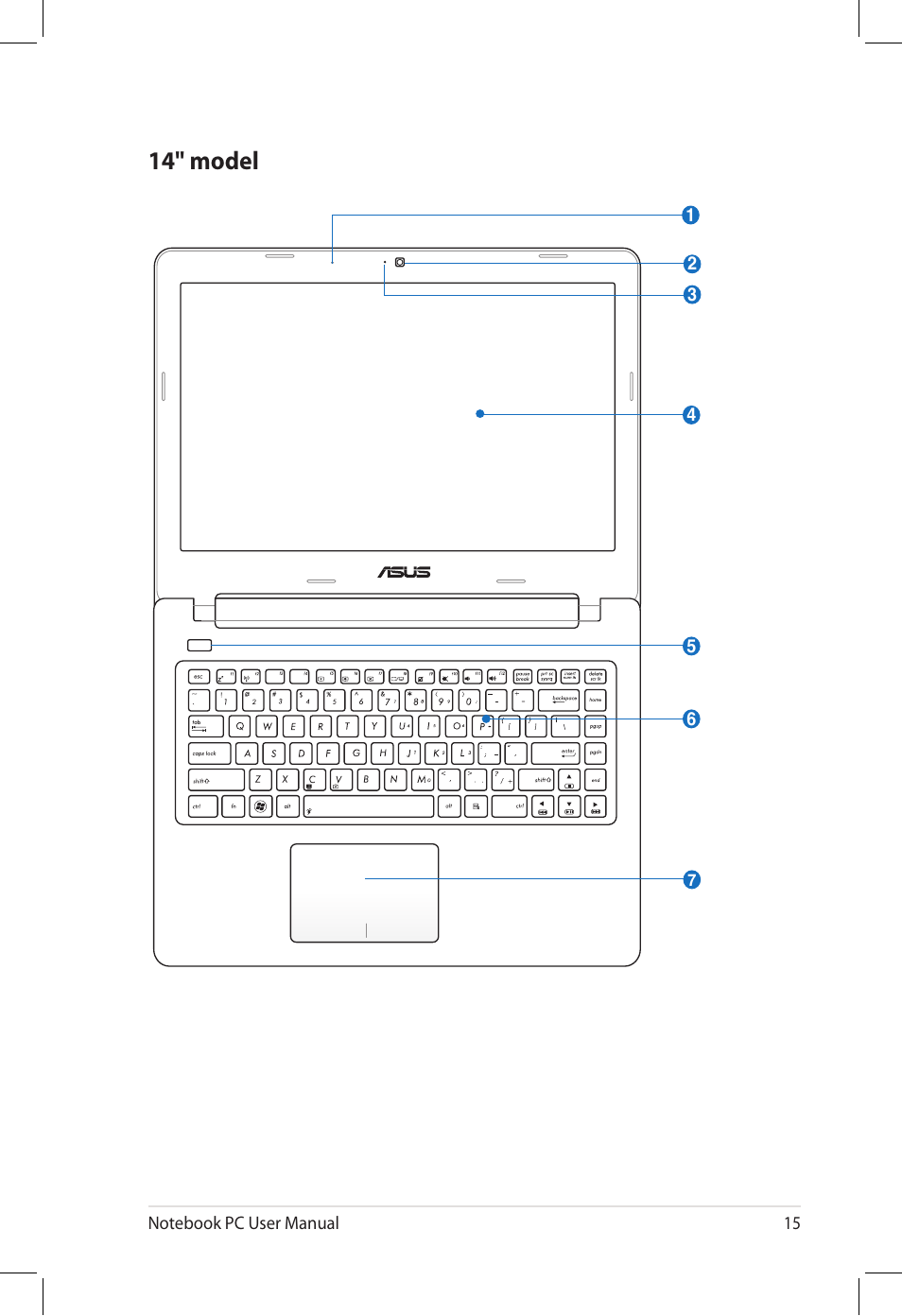 14" model | Asus U58CM User Manual | Page 15 / 119