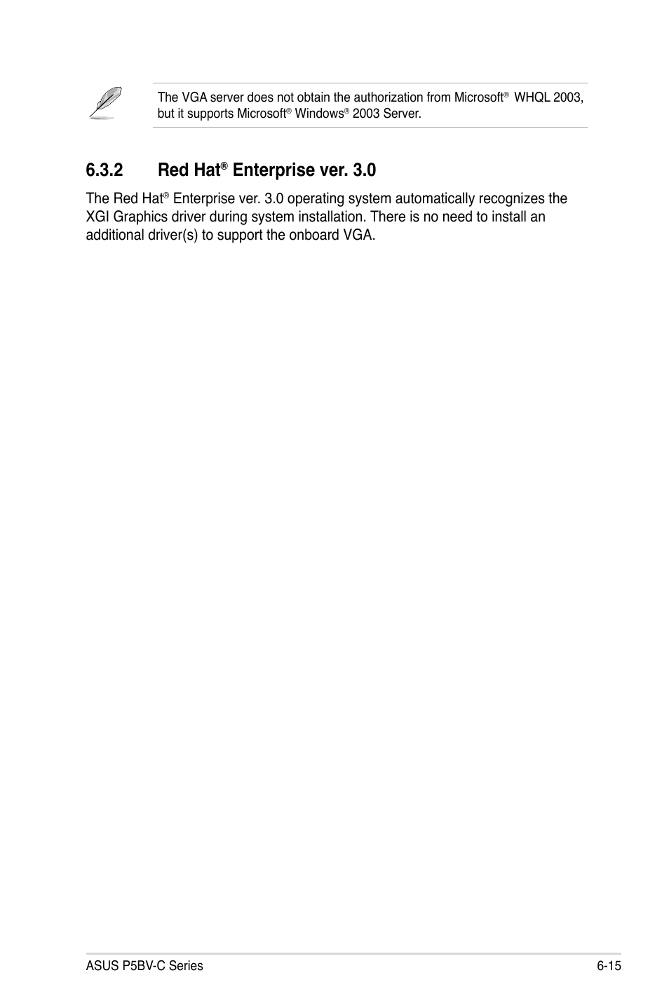 2 red hat, Enterprise ver. 3.0 | Asus P5BV-C User Manual | Page 153 / 161