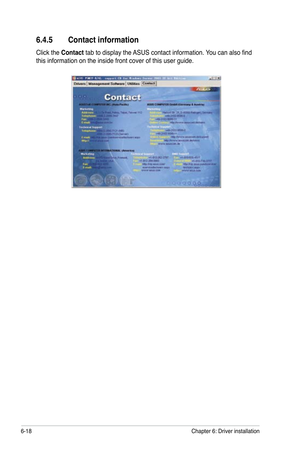 5 contact information | Asus P5BV-C User Manual | Page 156 / 161