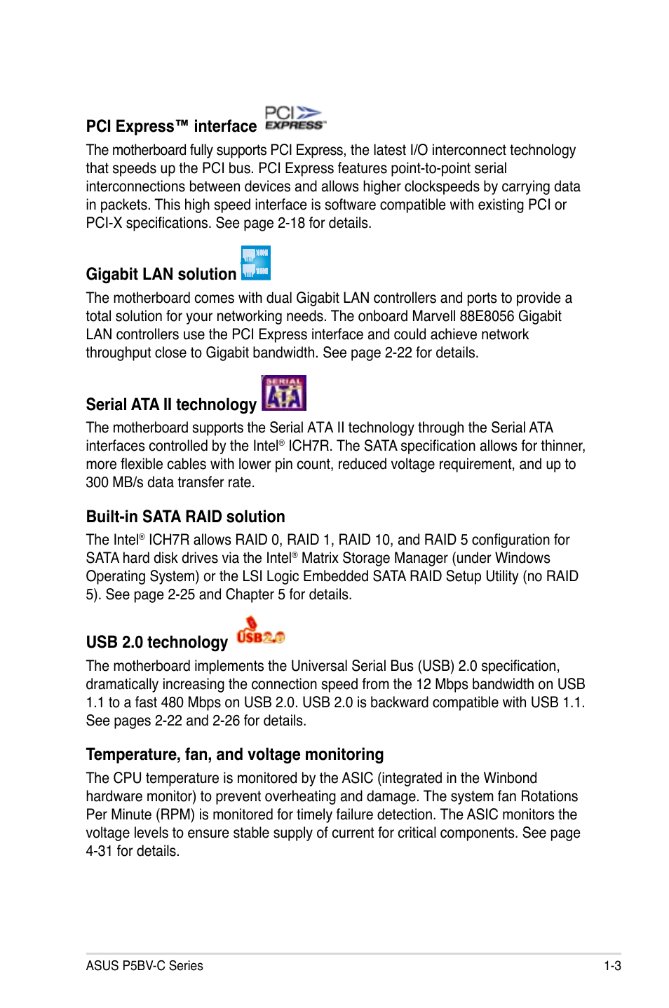 Asus P5BV-C User Manual | Page 17 / 161