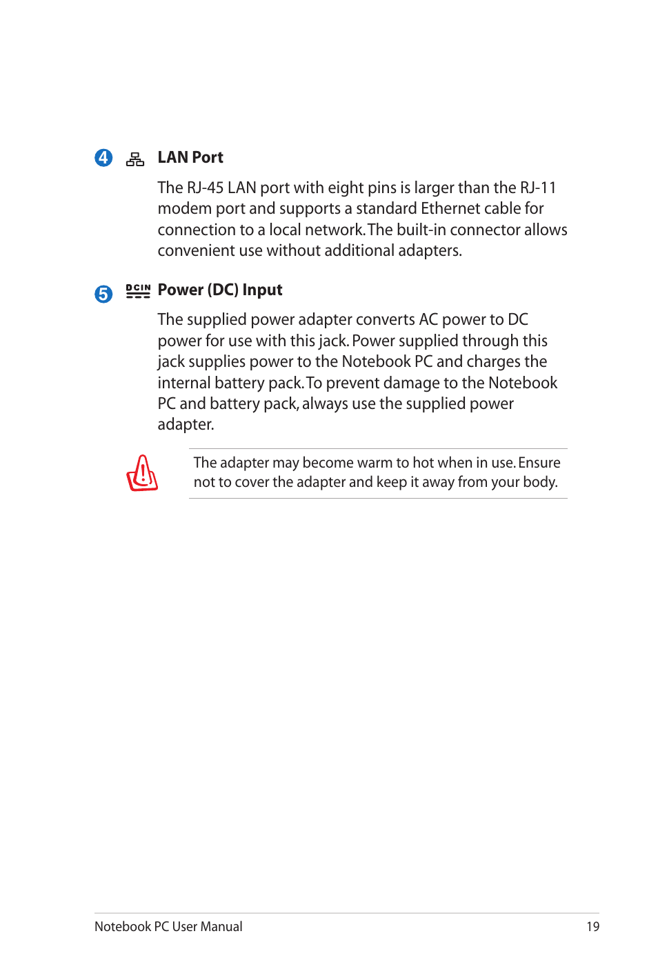 Asus UL20FT User Manual | Page 19 / 104