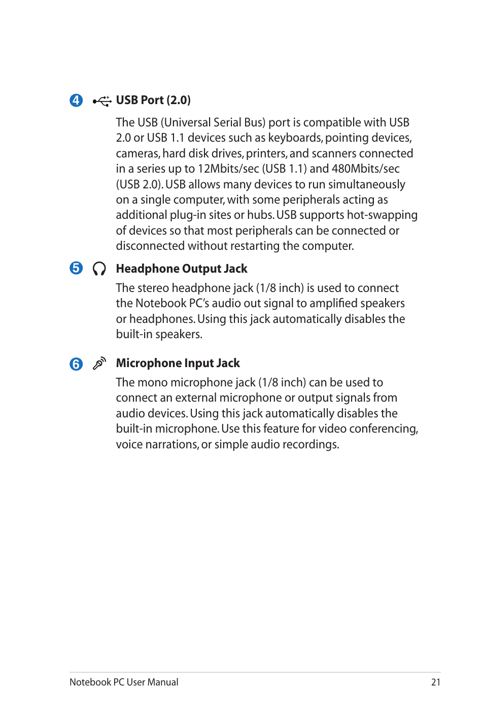 Asus UL20FT User Manual | Page 21 / 104