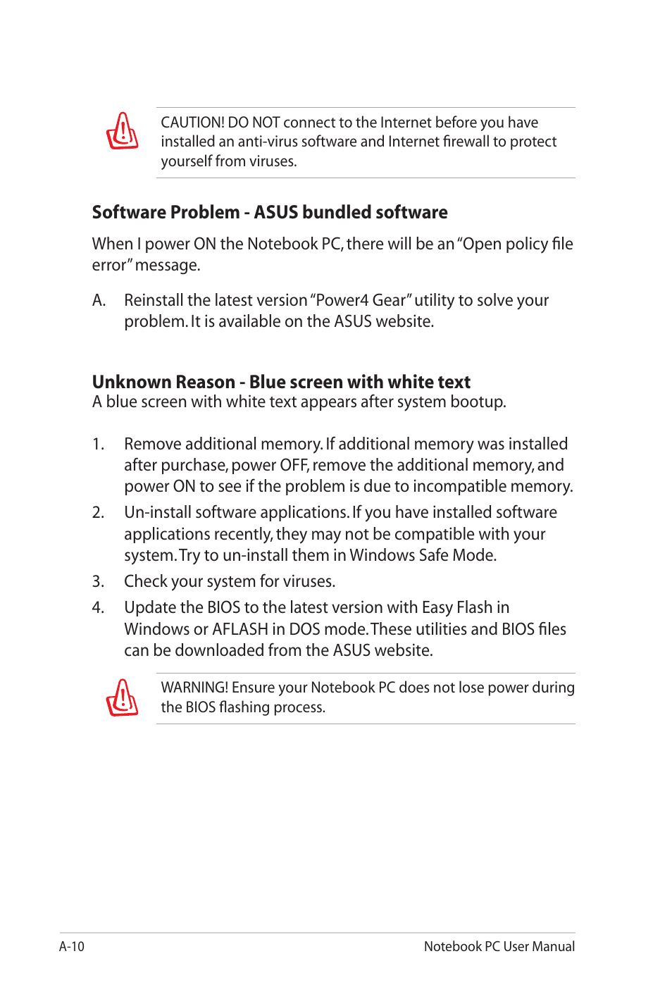 Asus UL20FT User Manual | Page 74 / 104