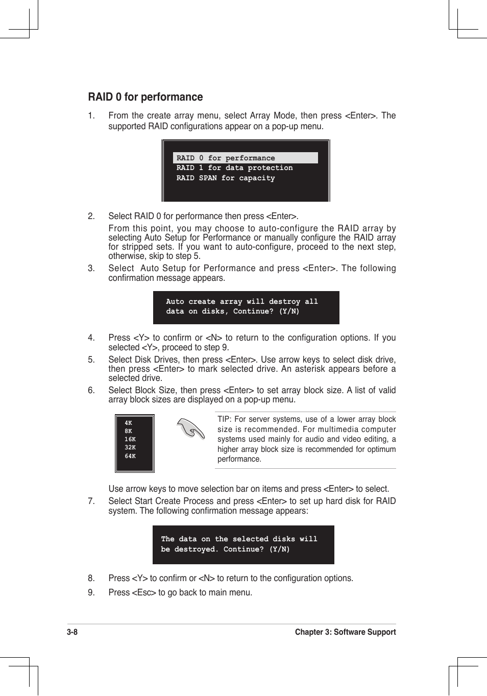 Raid 0 for performance | Asus P4V8X-MX User Manual | Page 69 / 71