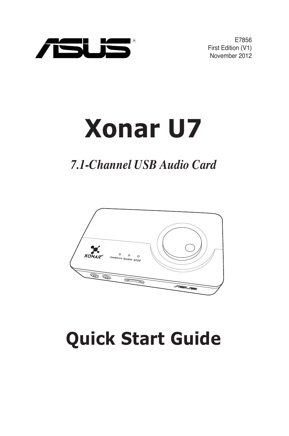 Asus Xonar U7 User Manual | 119 pages