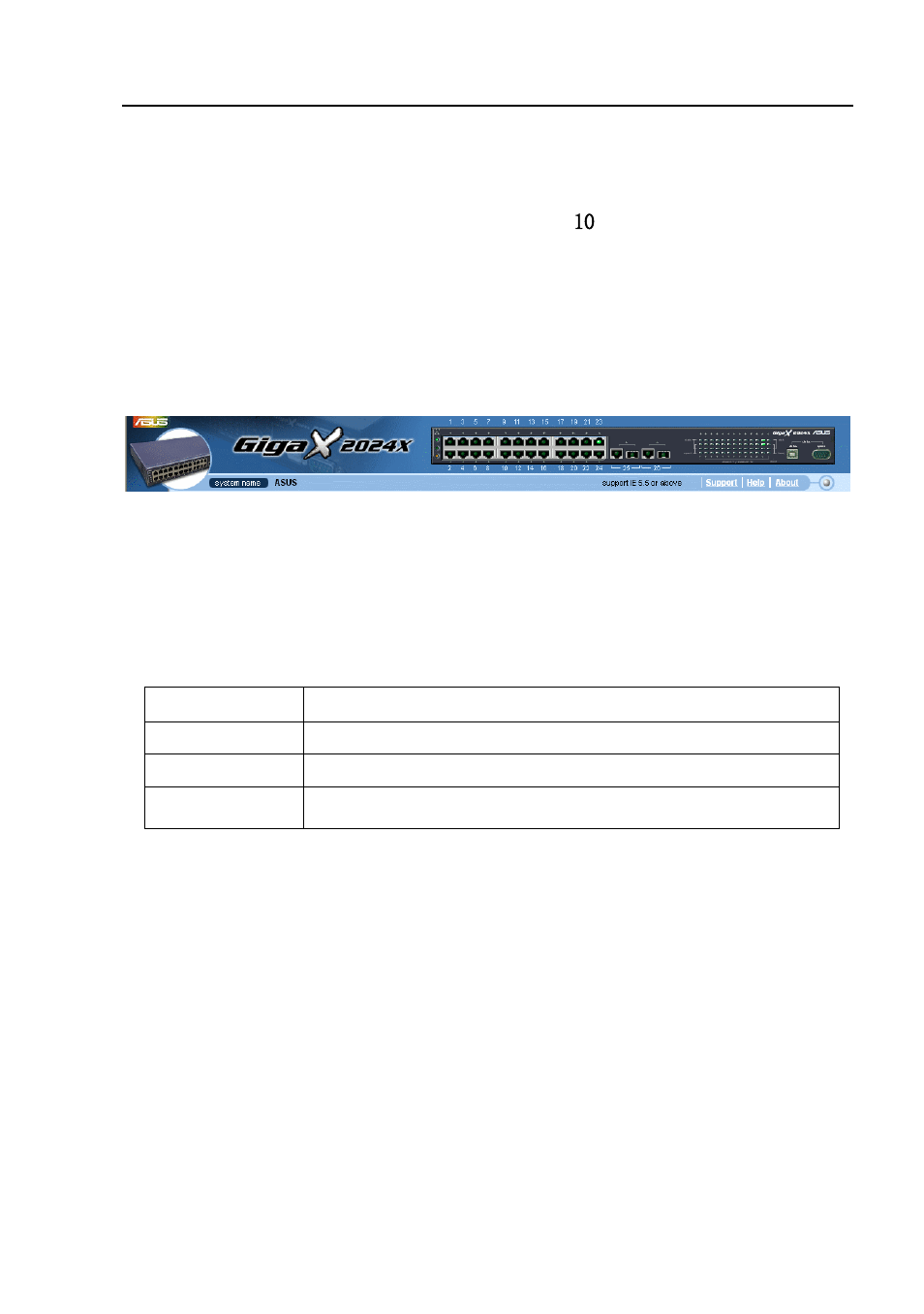 2 functional layout, Functional layout, Figure 10 | Top frame, Table 4, Port color description | Asus GigaX2024X User Manual | Page 27 / 119
