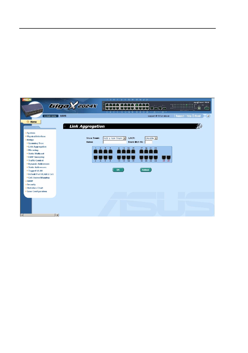 3 mirroring, Mirroring, Figure 19 | Link aggregation | Asus GigaX2024X User Manual | Page 42 / 119