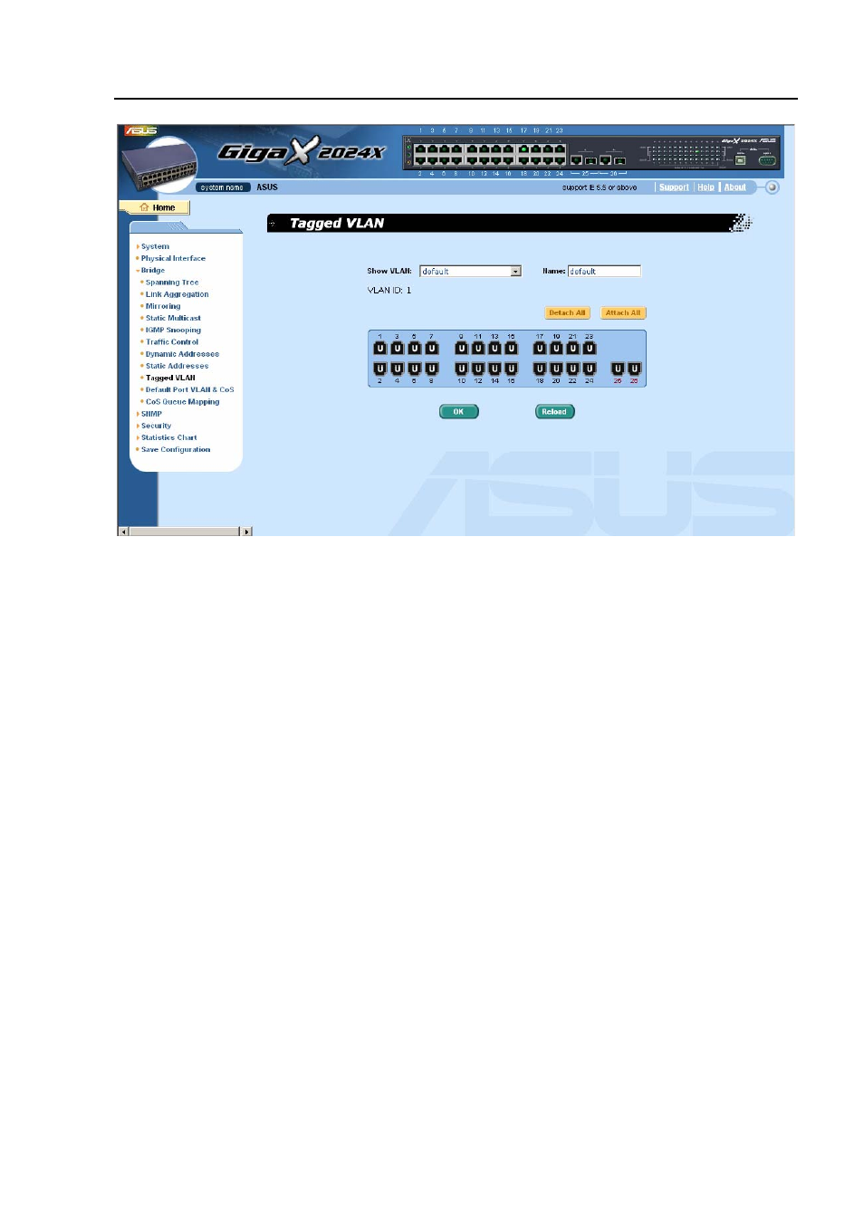 Figure 26, Tagged vlan | Asus GigaX2024X User Manual | Page 51 / 119