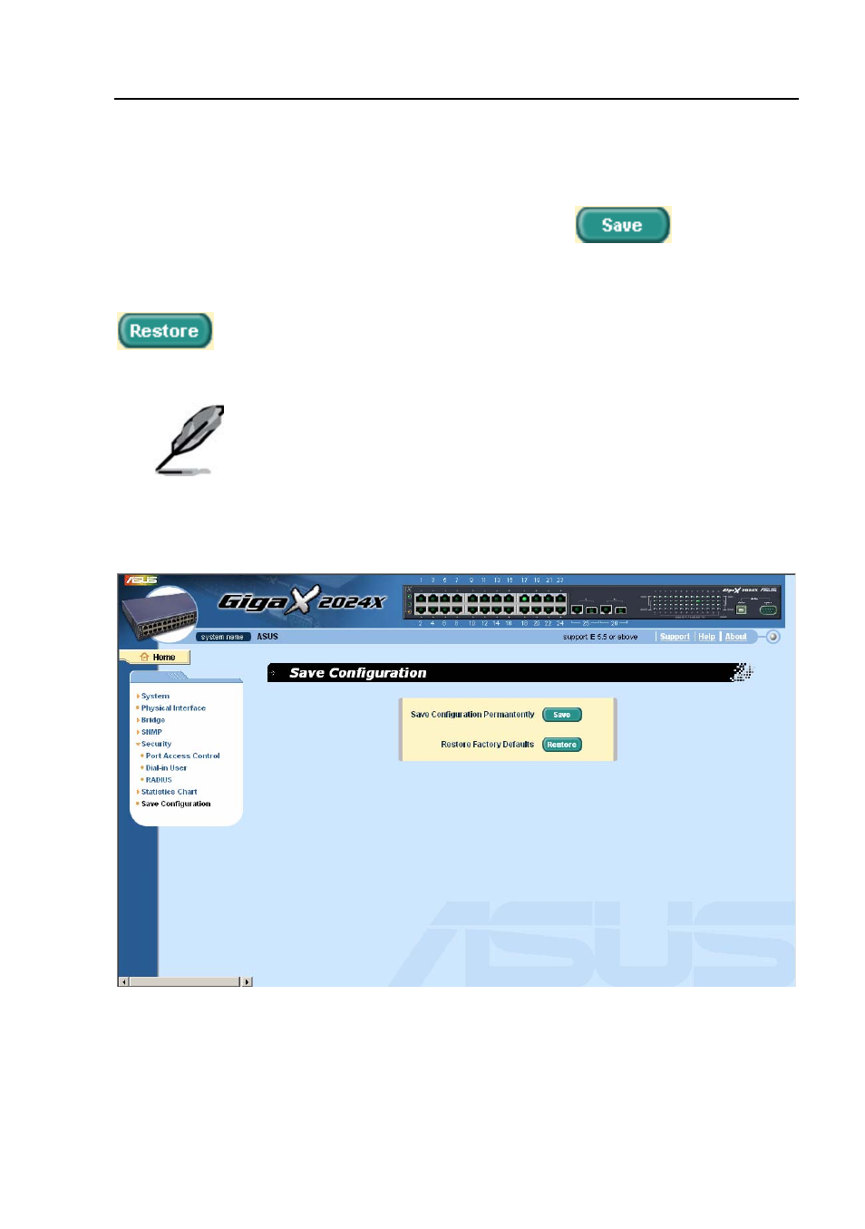 9 save configuration, Save configuration, Figure 41 | Asus GigaX2024X User Manual | Page 71 / 119