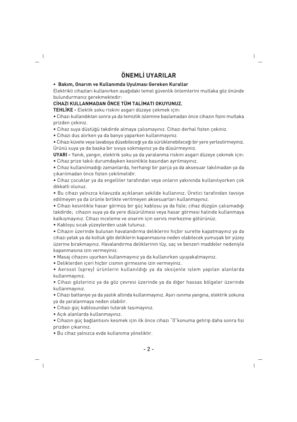 SINBO SMR 4219 User Manual | Page 3 / 48