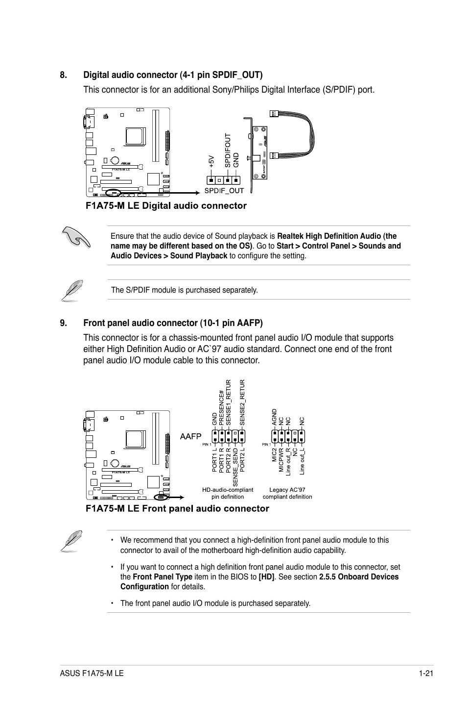 Asus F1A75-M LE User Manual | Page 33 / 66