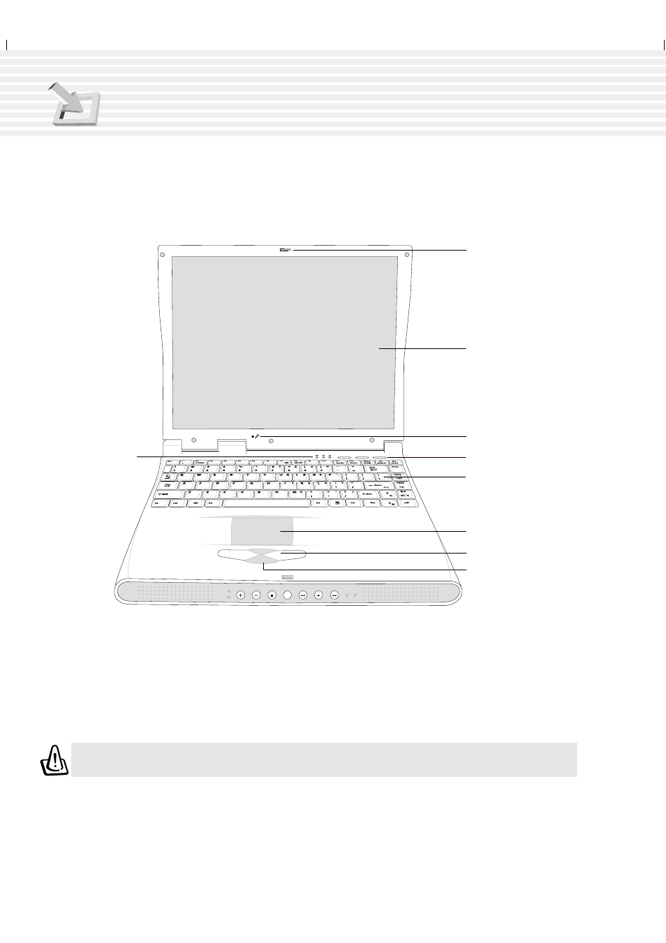 Top side, 16 2. knowing the parts, Opening the display panel | Asus A1F User Manual | Page 16 / 102