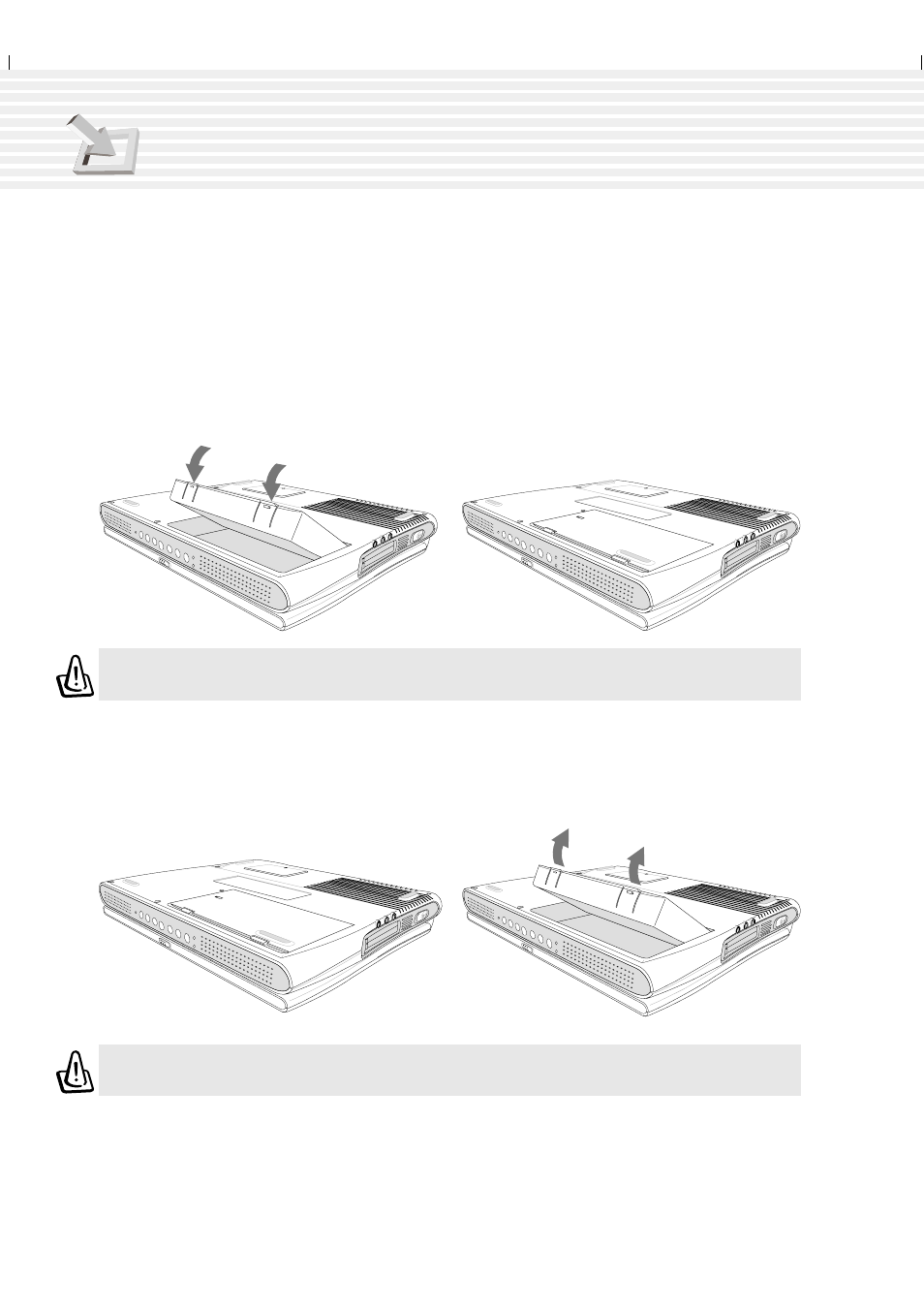 Installing and removing the battery pack | Asus A1F User Manual | Page 26 / 102