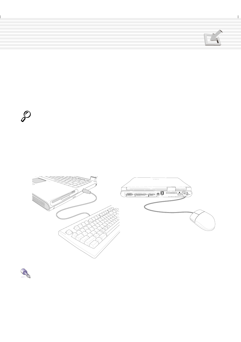 Mouse or keyboard connection (optional), Caring for the touchpad | Asus A1F User Manual | Page 41 / 102