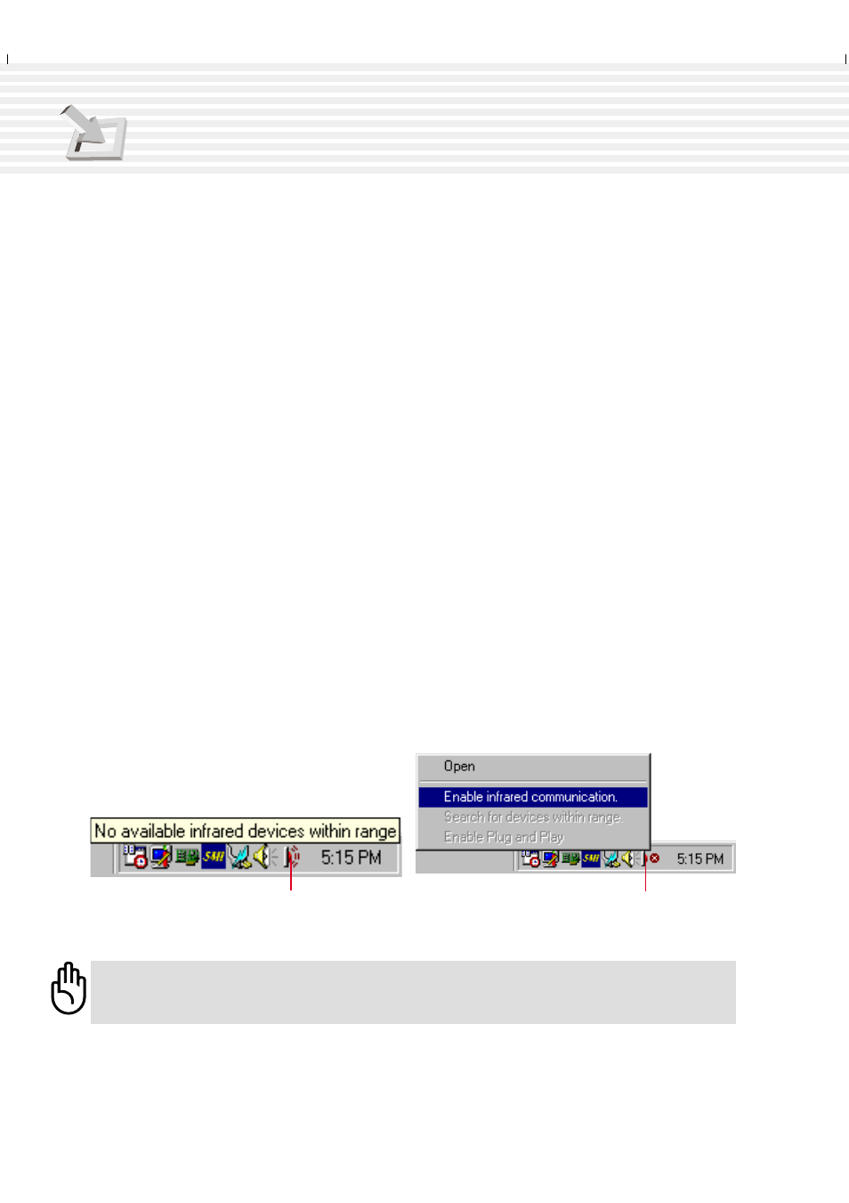 Ir wireless communication, Guidelines for using ir communication, Enabling infrared | Asus A1F User Manual | Page 52 / 102