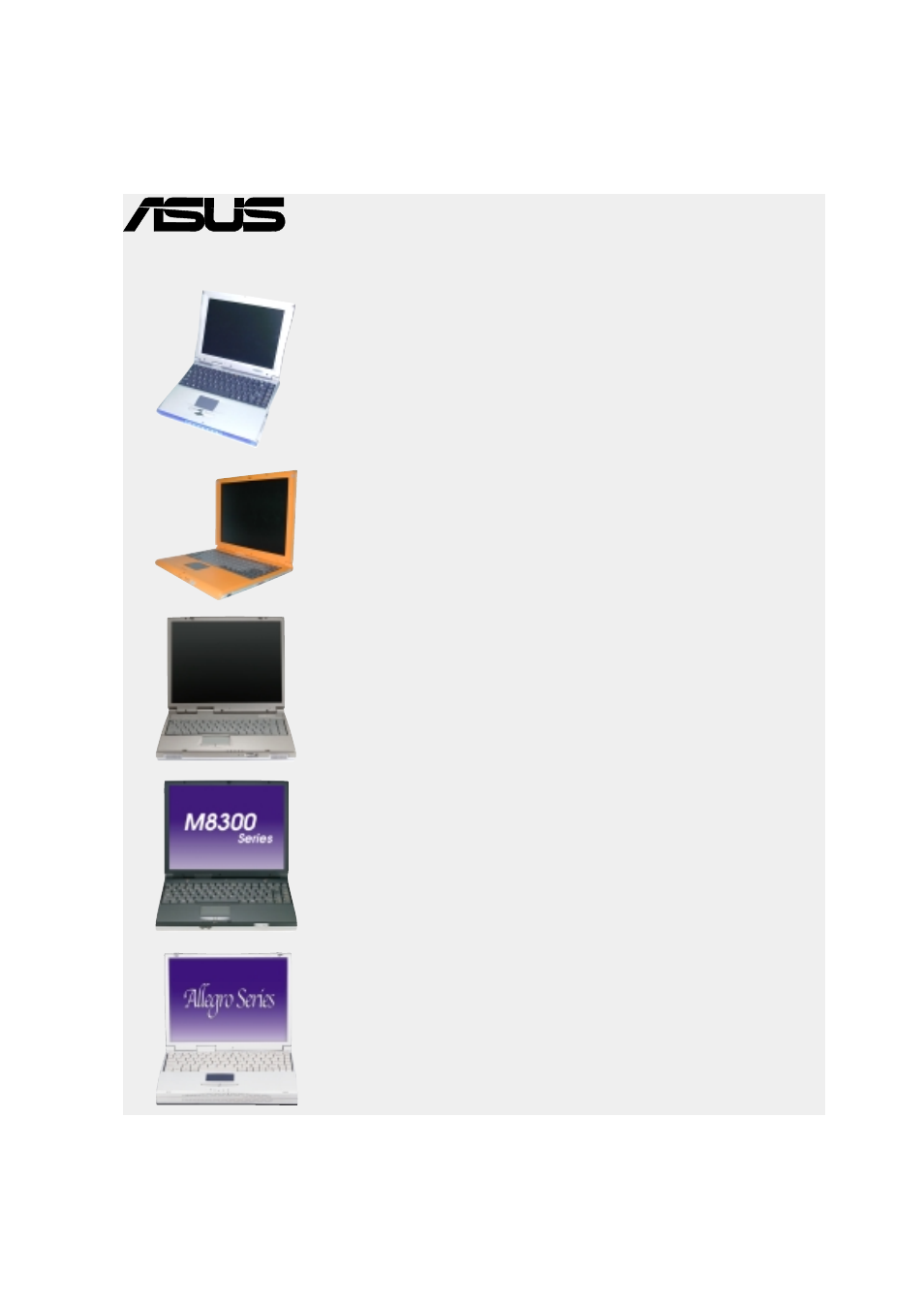 Goes mobile, L8 series, M8 series | L7 series, S8 series, A1 series | Asus A1F User Manual | Page 97 / 102