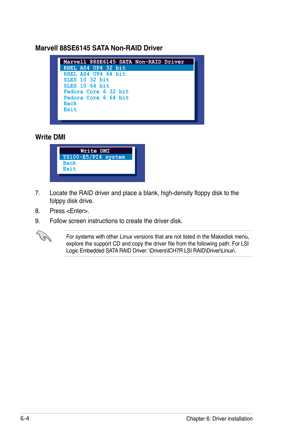 Write dmi | Asus TS100-E5/PI4 User Manual | Page 142 / 166