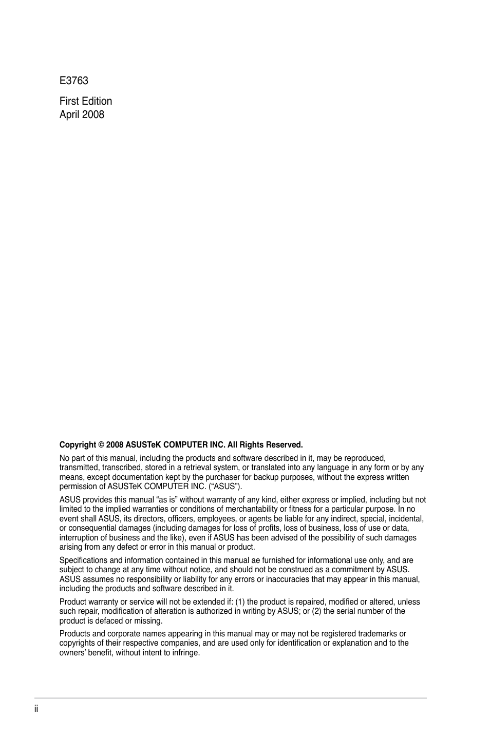 Asus TS100-E5/PI4 User Manual | Page 2 / 166