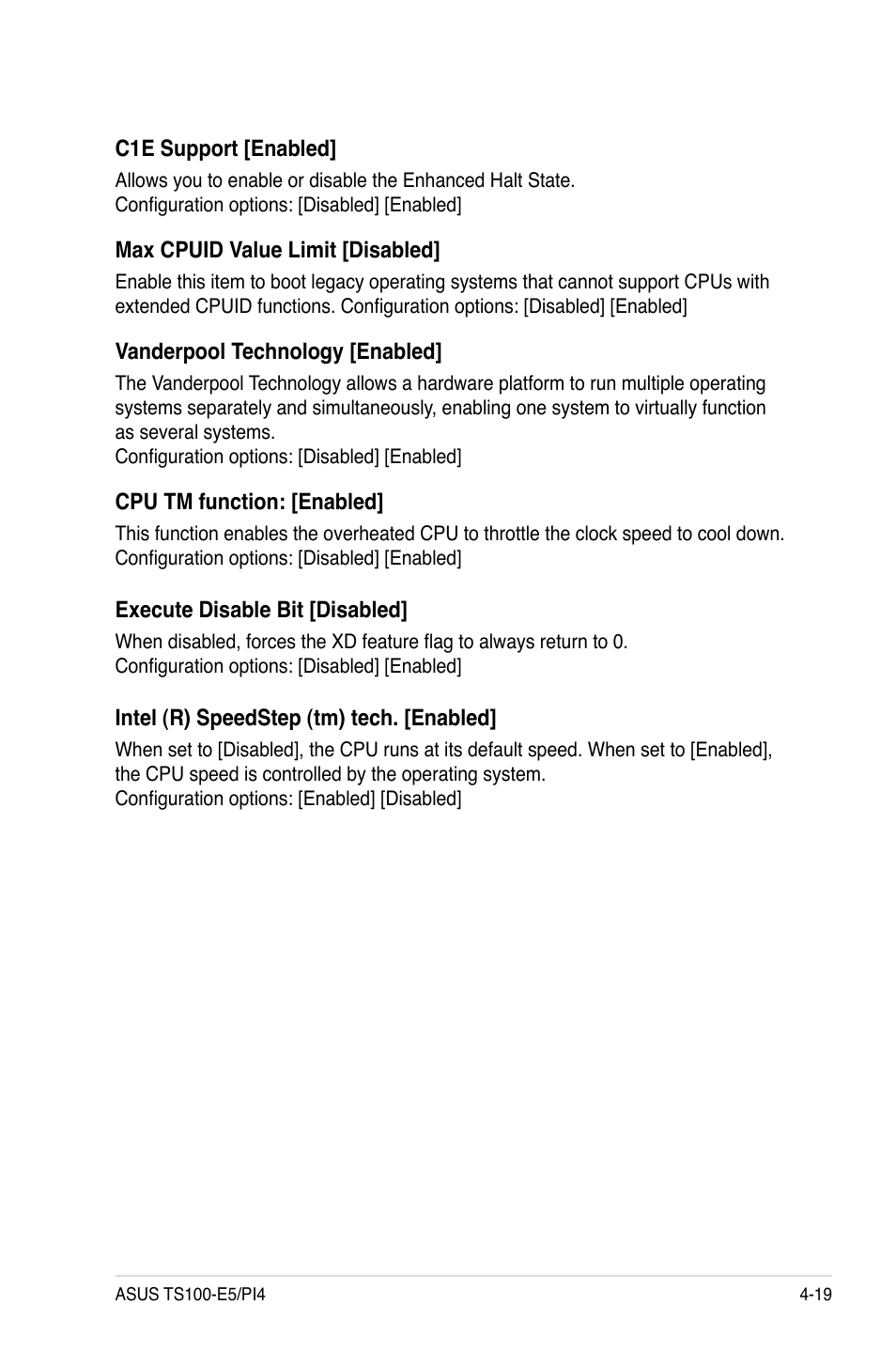 Asus TS100-E5/PI4 User Manual | Page 75 / 166