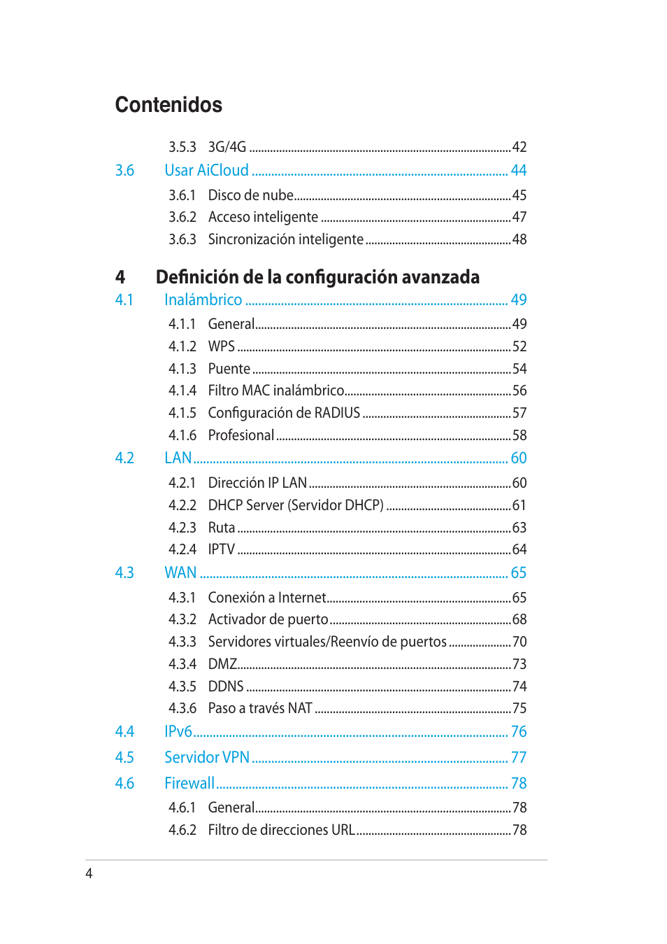 Asus RT-AC52U User Manual | Page 4 / 129