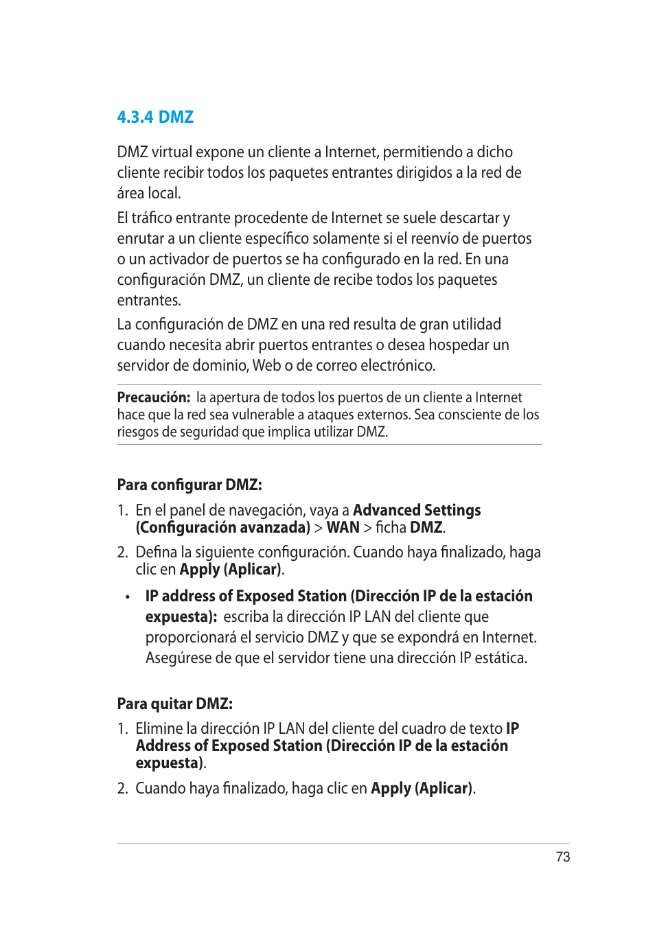 Asus RT-AC52U User Manual | Page 73 / 129