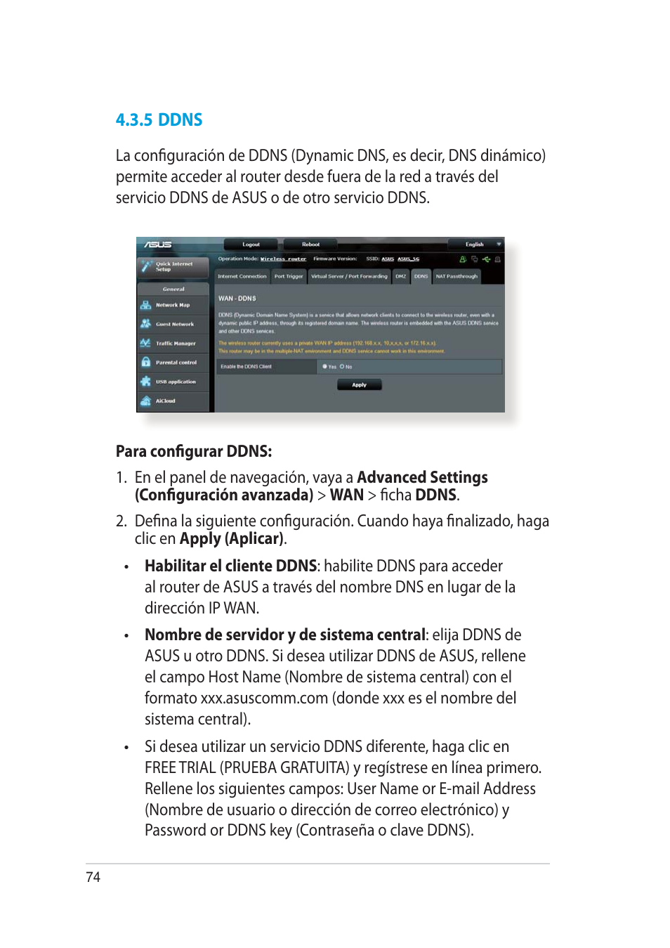 Asus RT-AC52U User Manual | Page 74 / 129