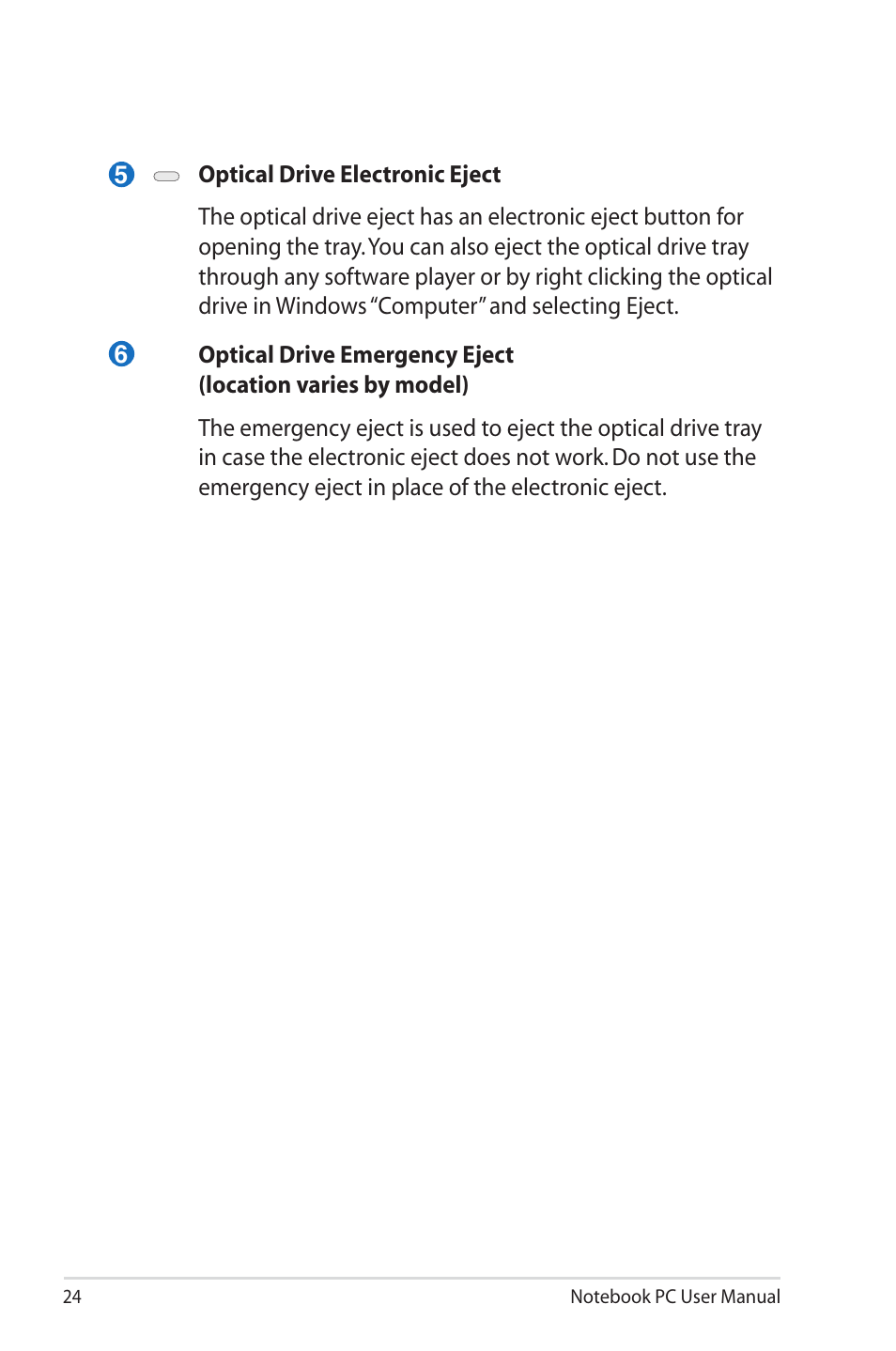 Asus X73SD User Manual | Page 24 / 116
